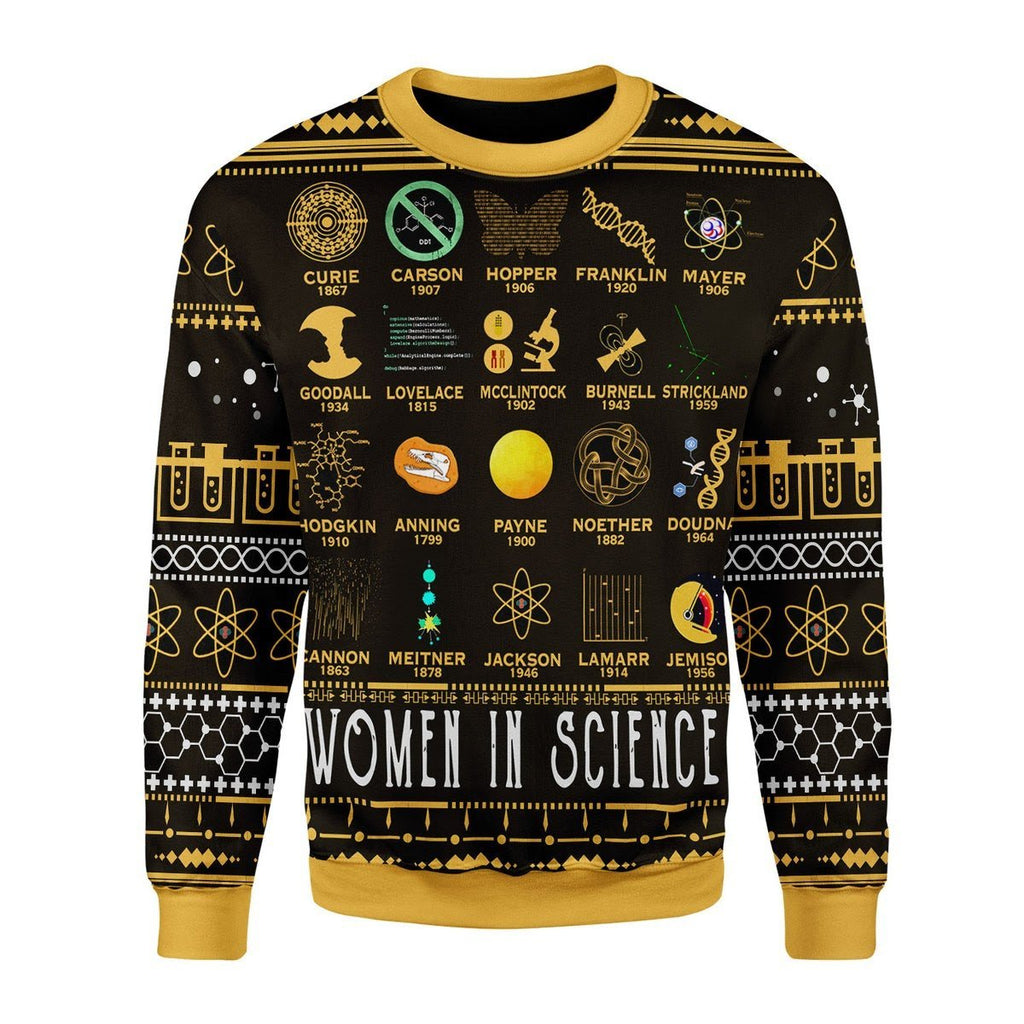 Gearhomies Christmas Unisex Sweater Women In Science 3D Apparel