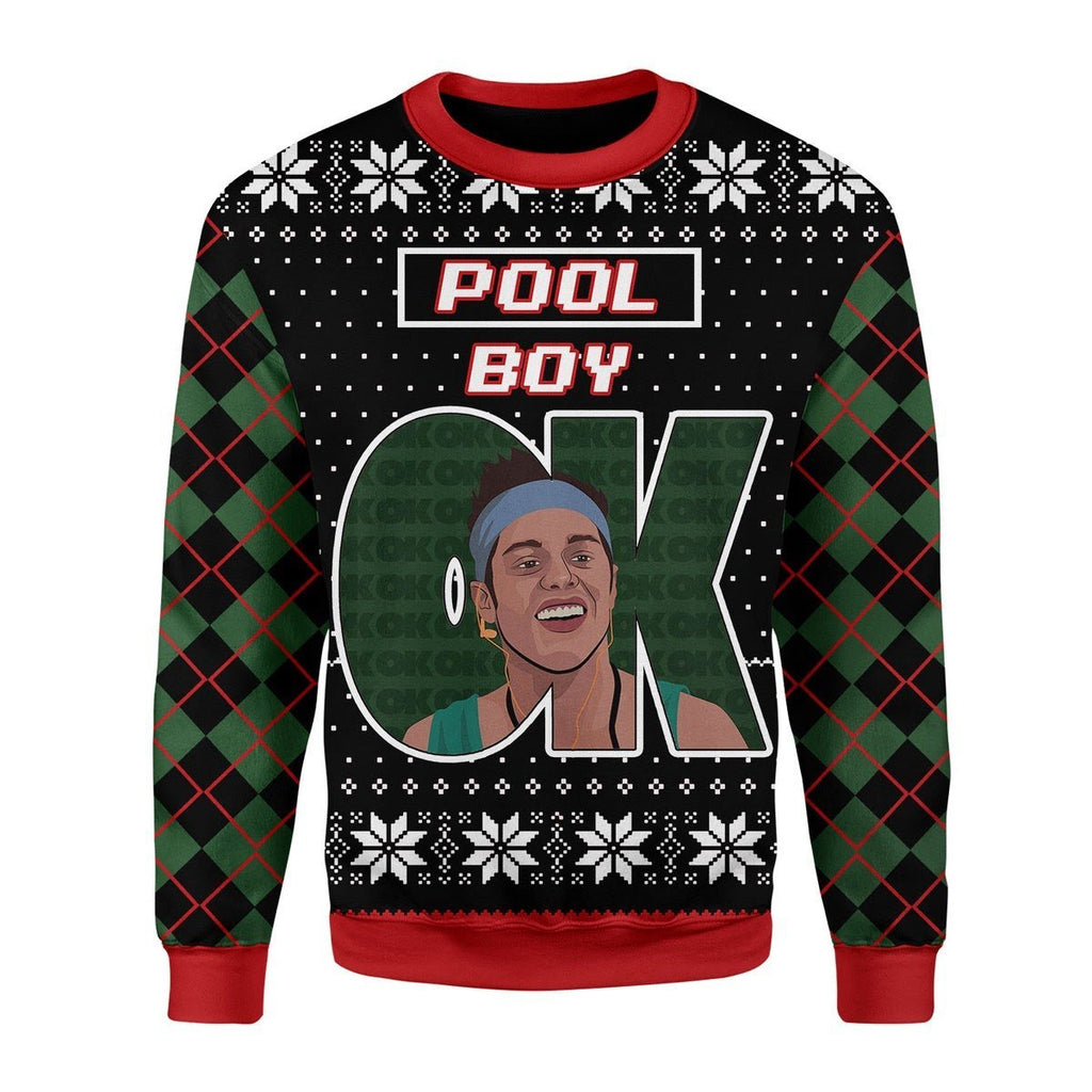 Gearhomies Christmas Unisex Sweater OK Pool Boy 3D Apparel