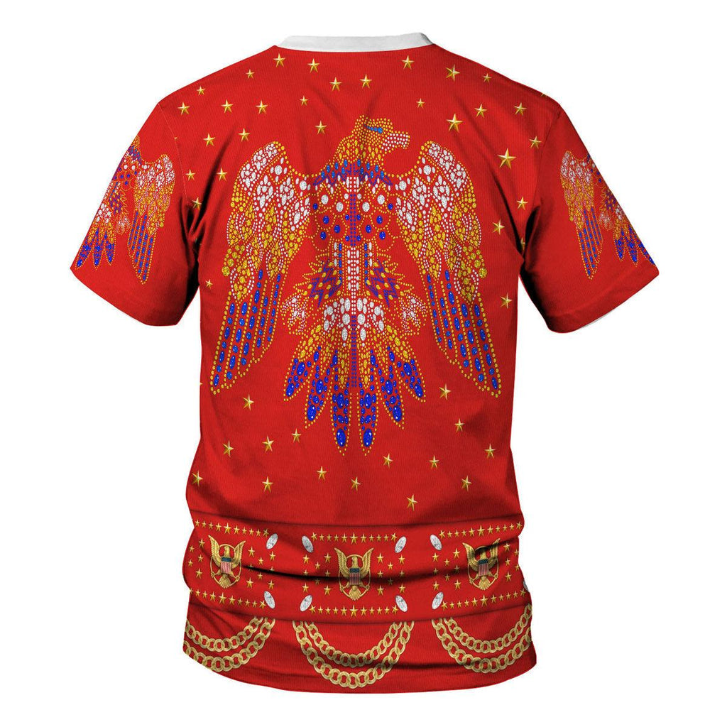 CustomsPig Elvis EAGLE Red Costume Hoodie Sweatshirt T-Shirt Sweatpants - CustomsPig.com