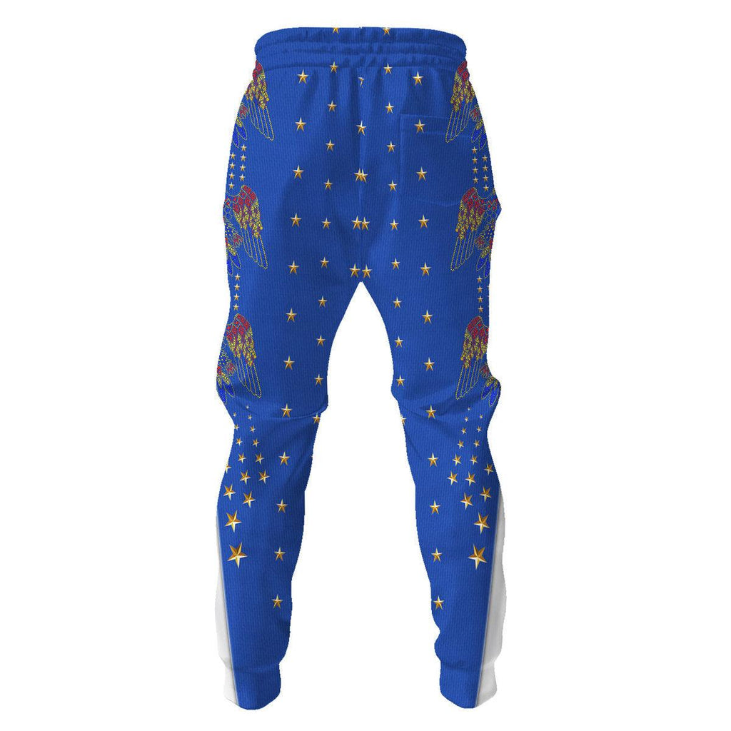 CustomsPig Elvis EAGLE Blue Outfit Costume Hoodie Dress Swatpants - CustomsPig.com