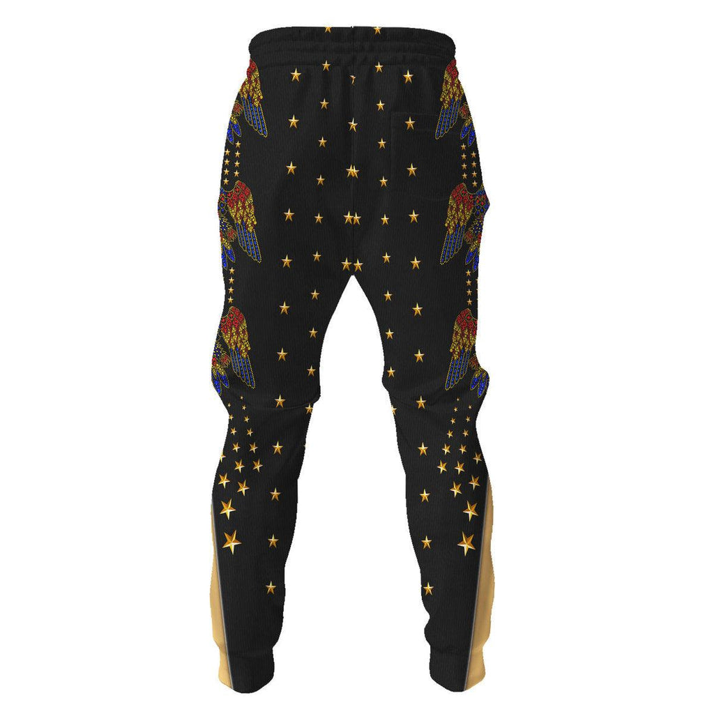 CustomsPig Elvis EAGLE Black Outfit Costume Hoodie Dress Swatpants - CustomsPig.com