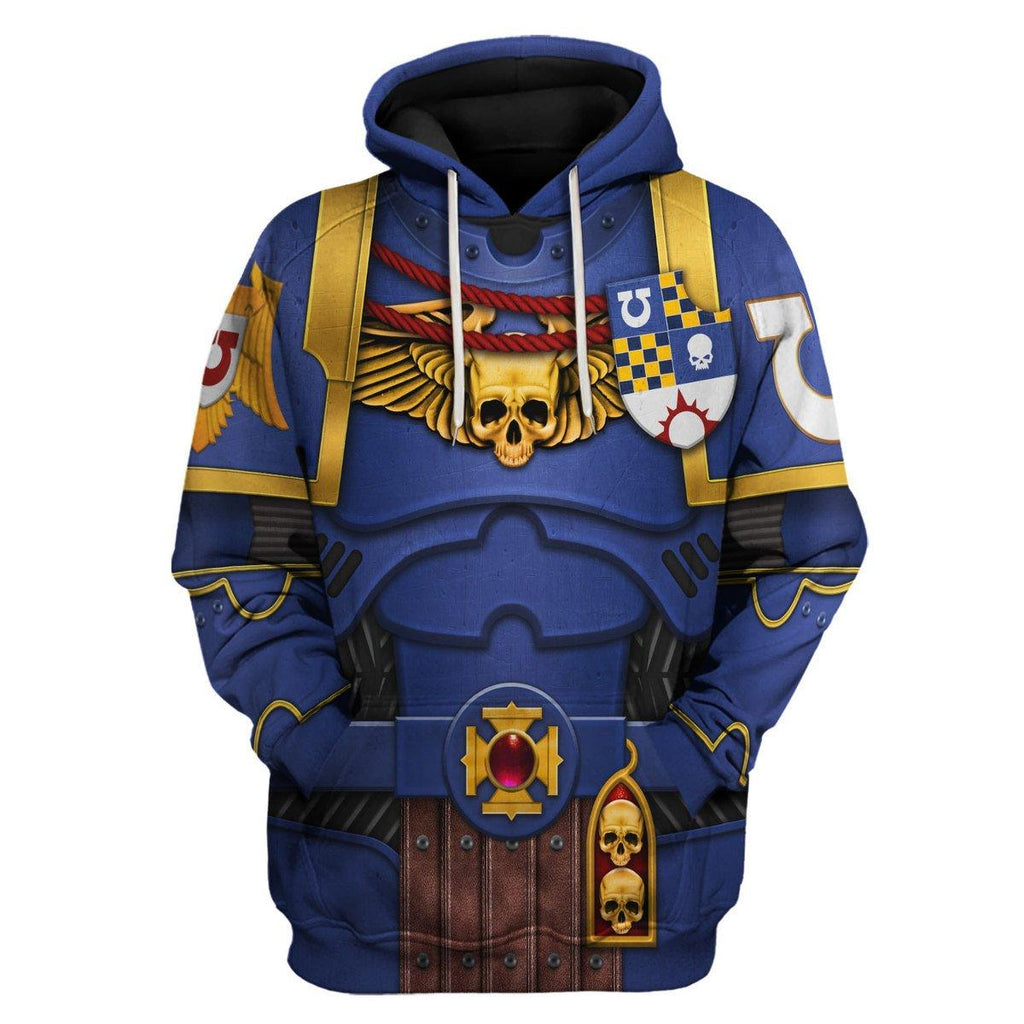 Ultramarines Captain T-shirt Hoodie Sweatpants Cosplay - CustomsPig