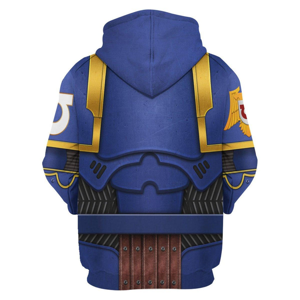 Ultramarines Captain T-shirt Hoodie Sweatpants Cosplay - CustomsPig