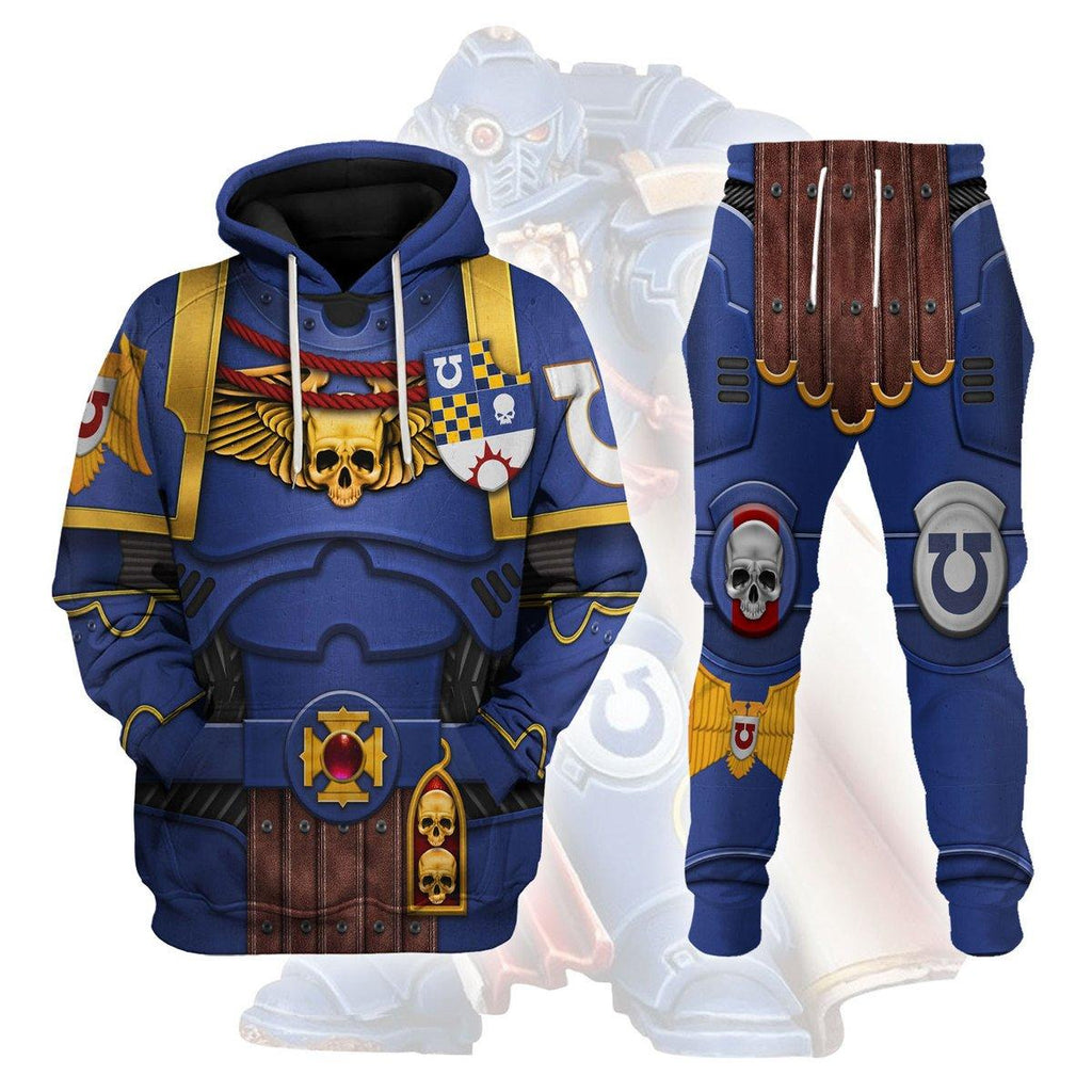 Ultramarines Captain T-shirt Hoodie Sweatpants Cosplay - CustomsPig