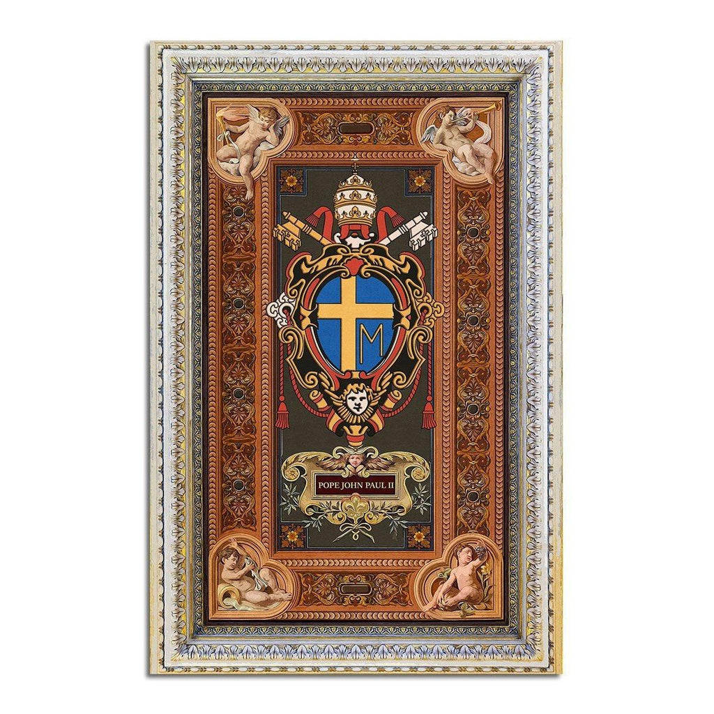 Pope John Paul II Coat of Arms Rug - CustomsPig