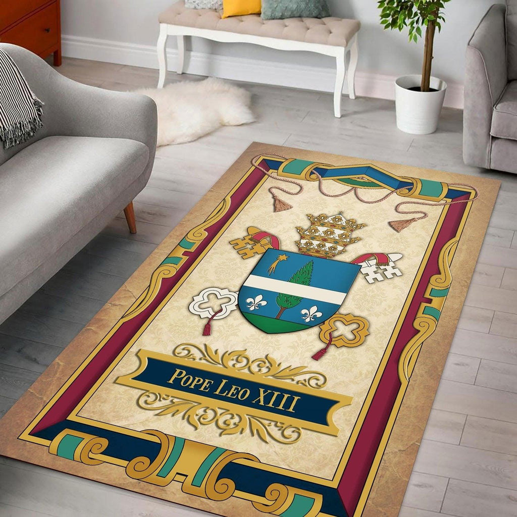 Coat Of Arms Of Pope Leo XIII Rug - CustomsPig