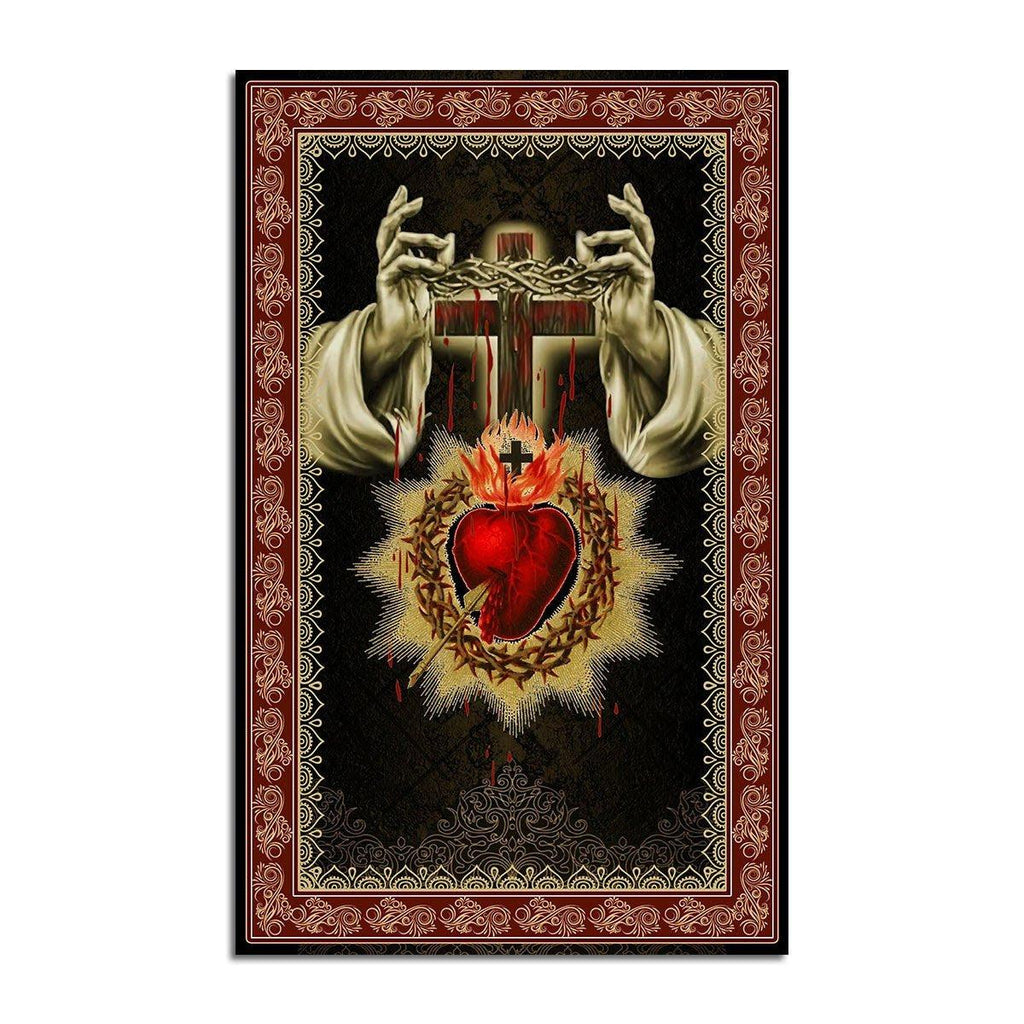 Sacred Heart Rug - CustomsPig