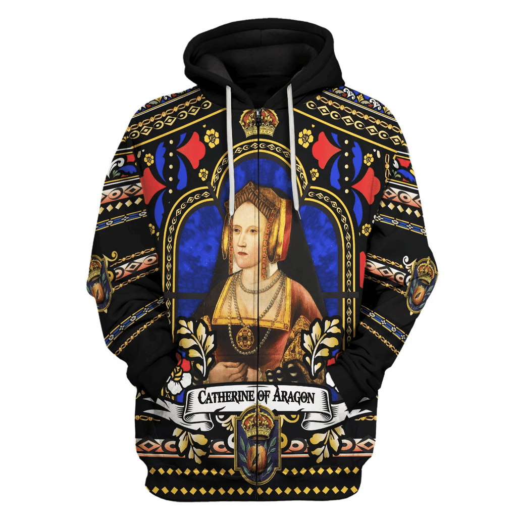  CustomsPig Catherine of Aragon Queen of England Costume Hoodie Sweatshirt T-Shirt Tracksuit -  CustomsPig.com