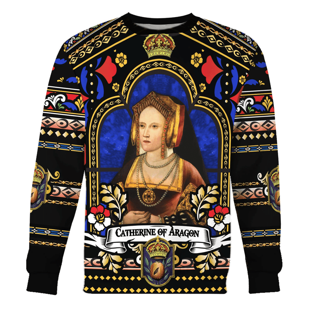  CustomsPig Catherine of Aragon Queen of England Costume Hoodie Sweatshirt T-Shirt Tracksuit -  CustomsPig.com