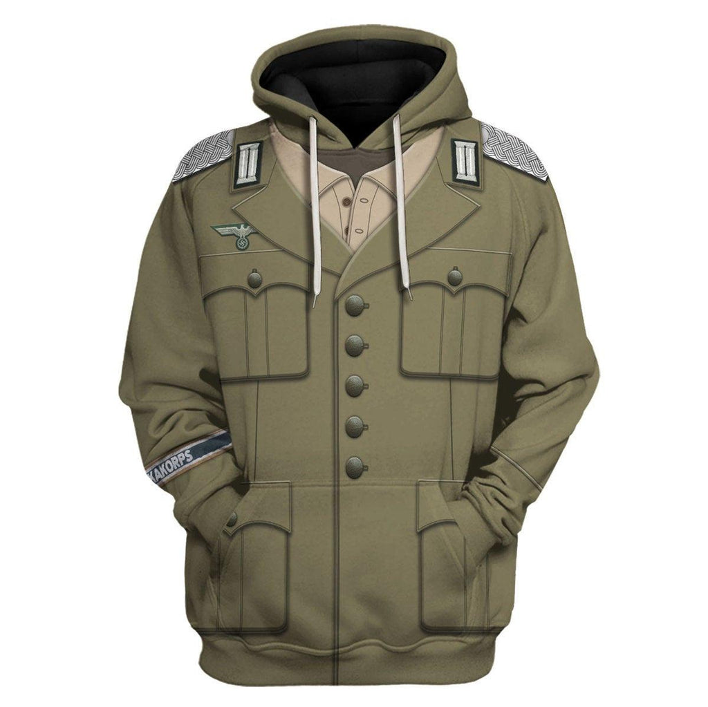  CustomsPig Wehrmacht Heer Afrikakorps Officers Costume Hoodie Sweatshirt T-Shirt Tracksuit -  CustomsPig.com