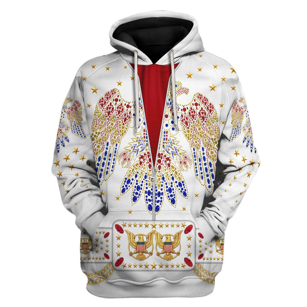 CustomsPig Elvis Aloha Costume from Hawaii Hoodie Sweatshirt T-Shirt Sweatpants - DucG