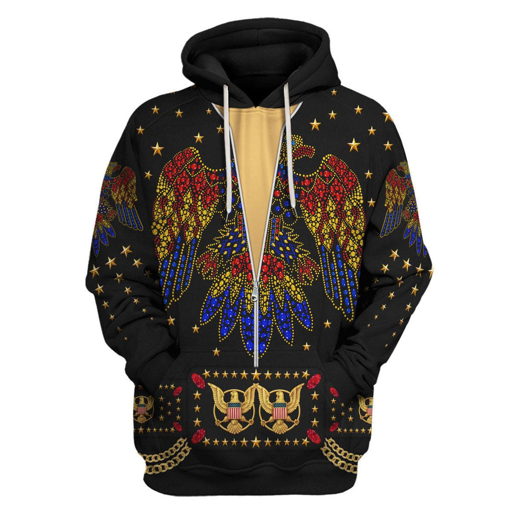 CustomsPig Elvis EAGLE Black Costume Hoodie Sweatshirt T-Shirt Sweatpants - CustomsPig.com