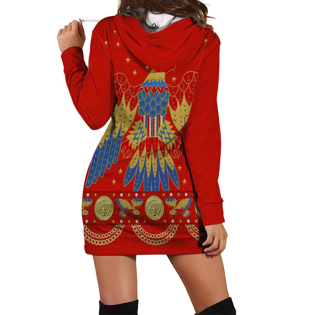 CustomsPig Elvis EAGLE Red Outfit Costume Hoodie Dress Swatpants - CustomsPig.com