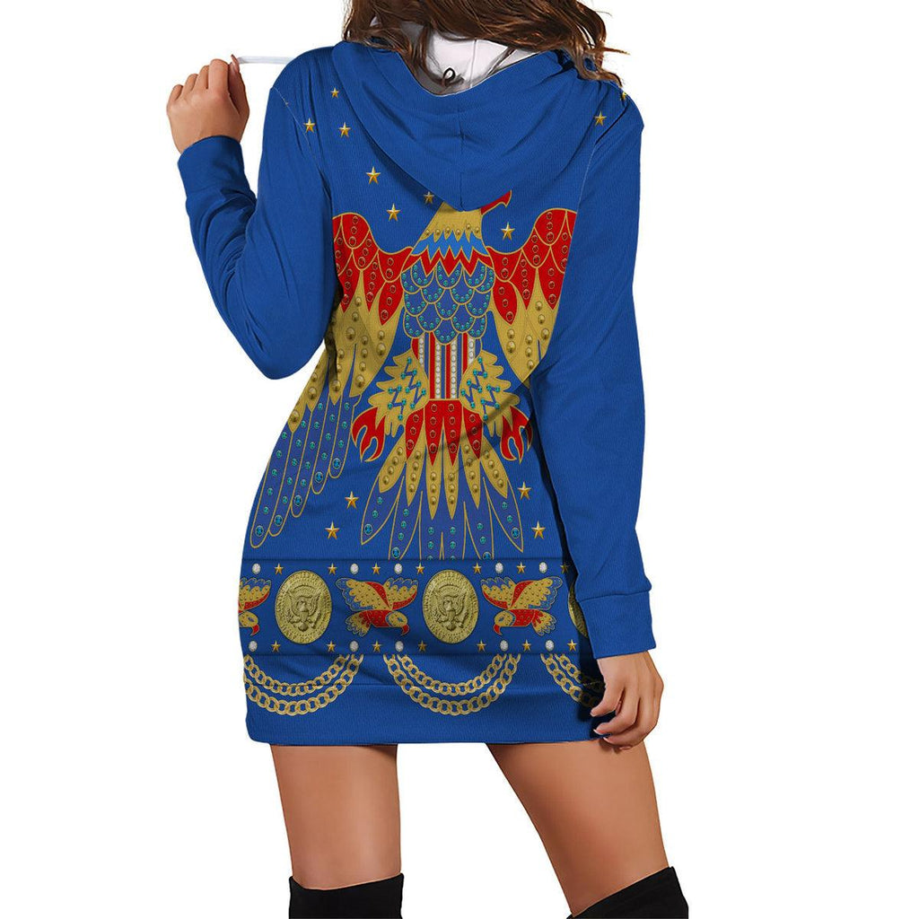 CustomsPig Elvis EAGLE Blue Outfit Costume Hoodie Dress Swatpants - CustomsPig.com