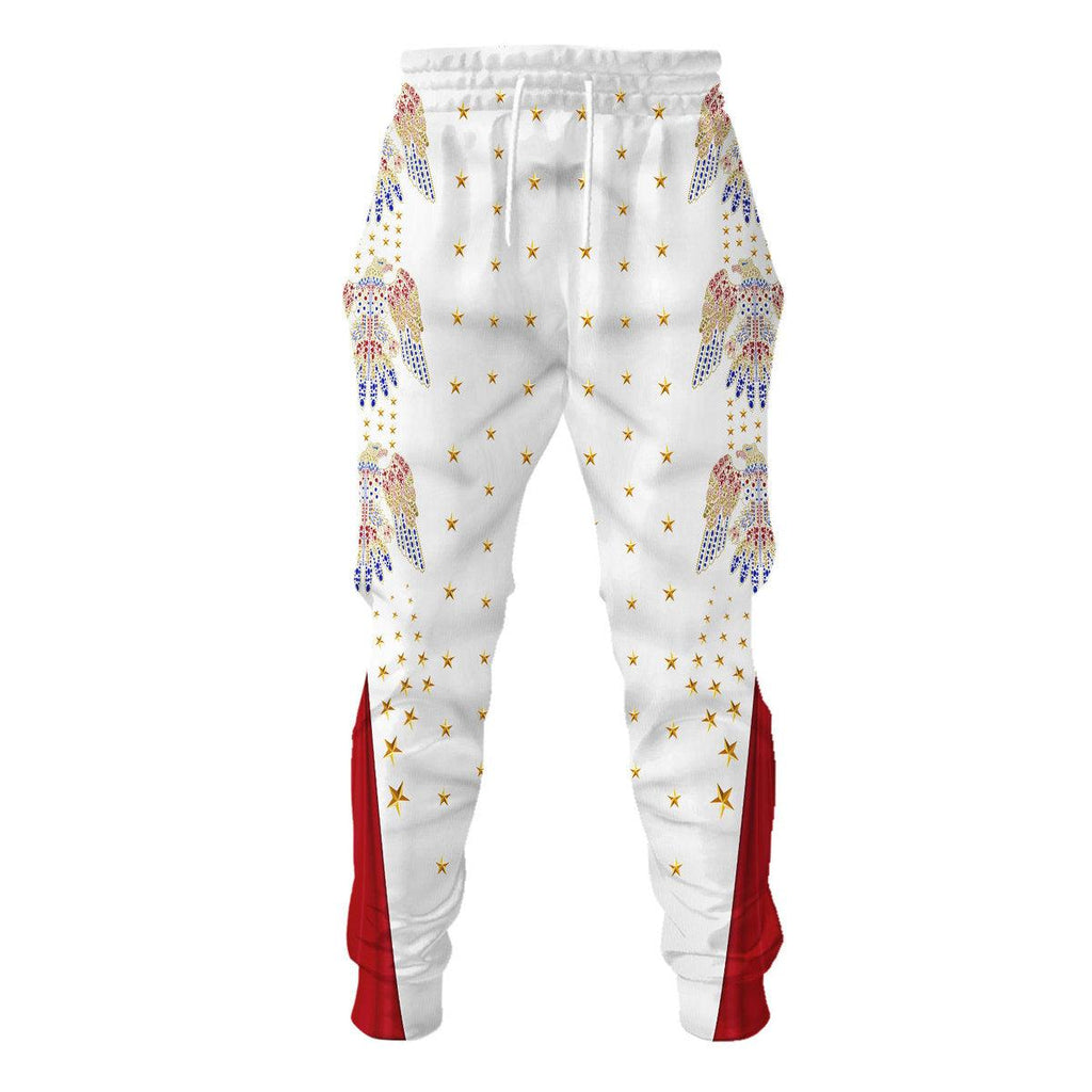 CustomsPig Elvis Aloha Costume from Hawaii Hoodie Sweatshirt T-Shirt Sweatpants - DucG