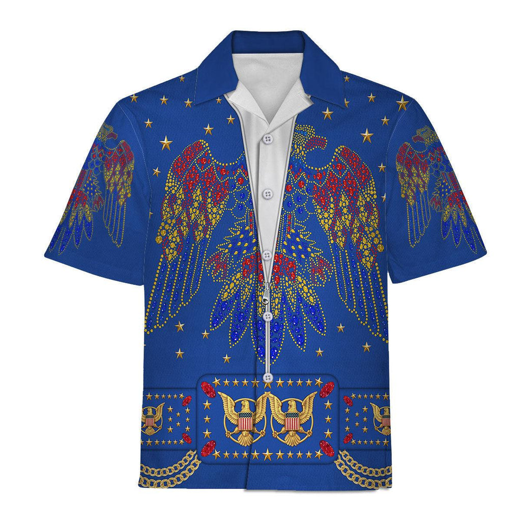 CustomsPig Elvis EAGLE Blue Costume Hoodie Sweatshirt T-Shirt Sweatpants - CustomsPig.com