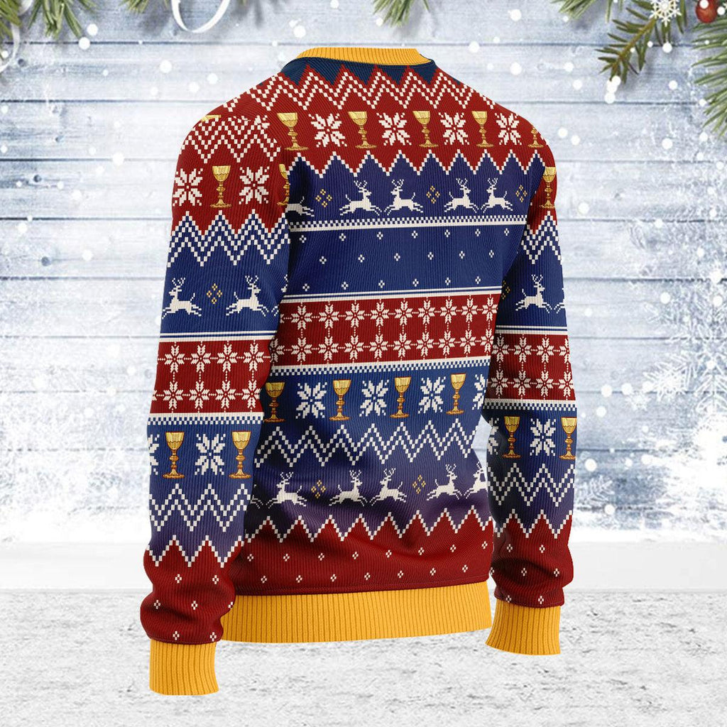 CustomsPig Prayer in the Garden Artwork Christmas Sweater - CustomsPig.com