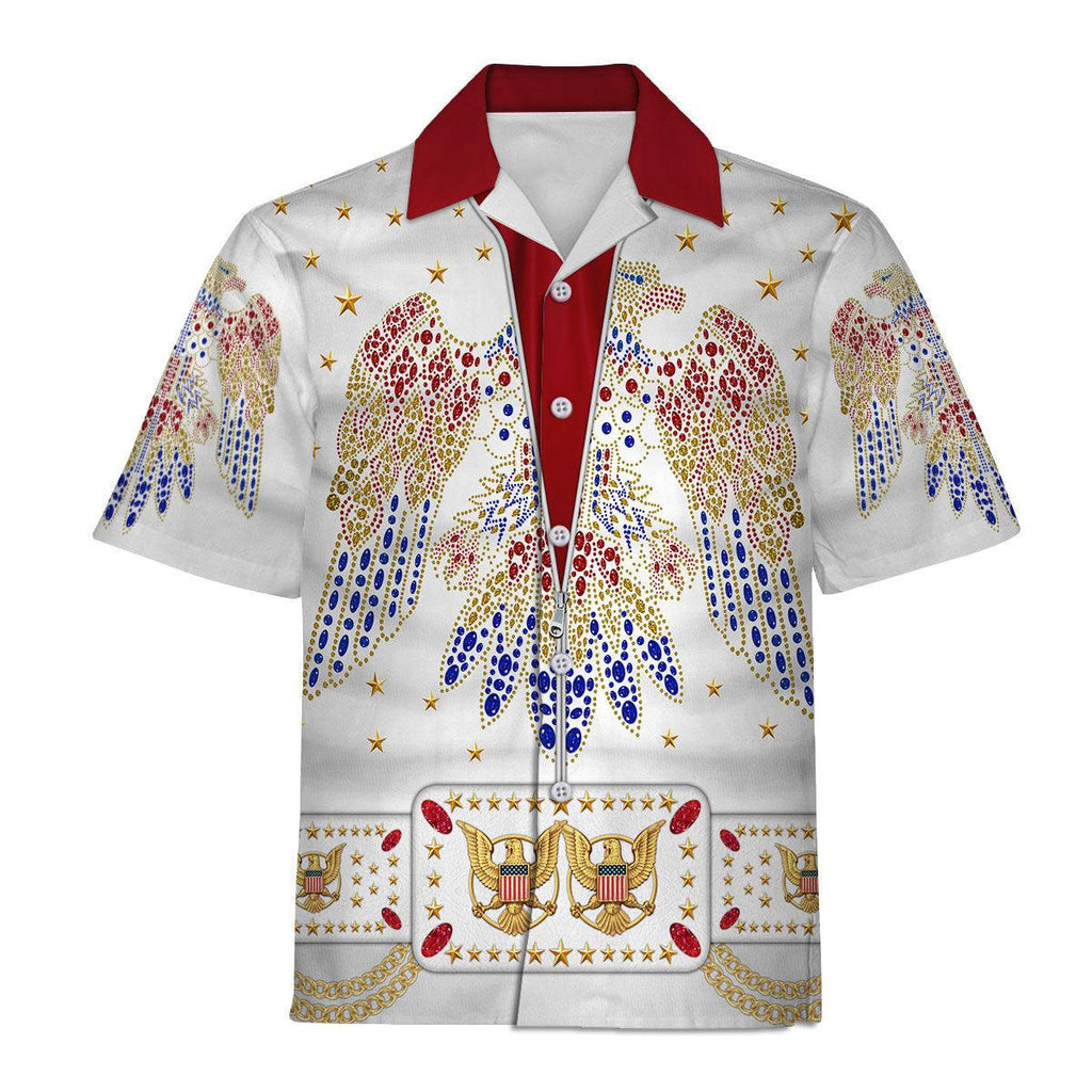 CustomsPig Elvis Aloha Costume from Hawaii Hoodie Sweatshirt T-Shirt Sweatpants - DucG