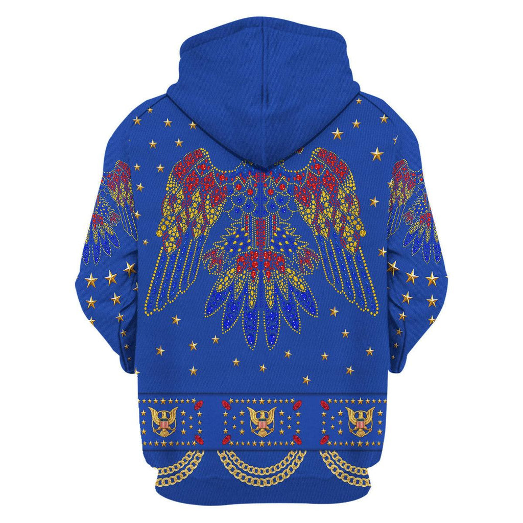 CustomsPig Elvis EAGLE Blue Costume Hoodie Sweatshirt T-Shirt Sweatpants - CustomsPig.com