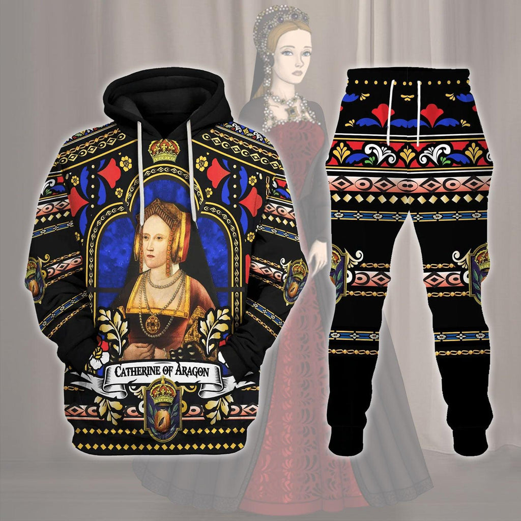  CustomsPig Catherine of Aragon Queen of England Costume Hoodie Sweatshirt T-Shirt Tracksuit -  CustomsPig.com