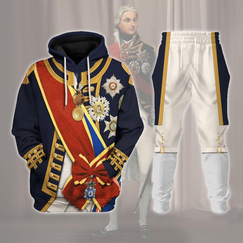  CustomsPig Horatio Nelson 1st Viscount Nelson Navy Sailor Costume Hoodie Sweatshirt T-Shirt Tracksuit -  CustomsPig.com