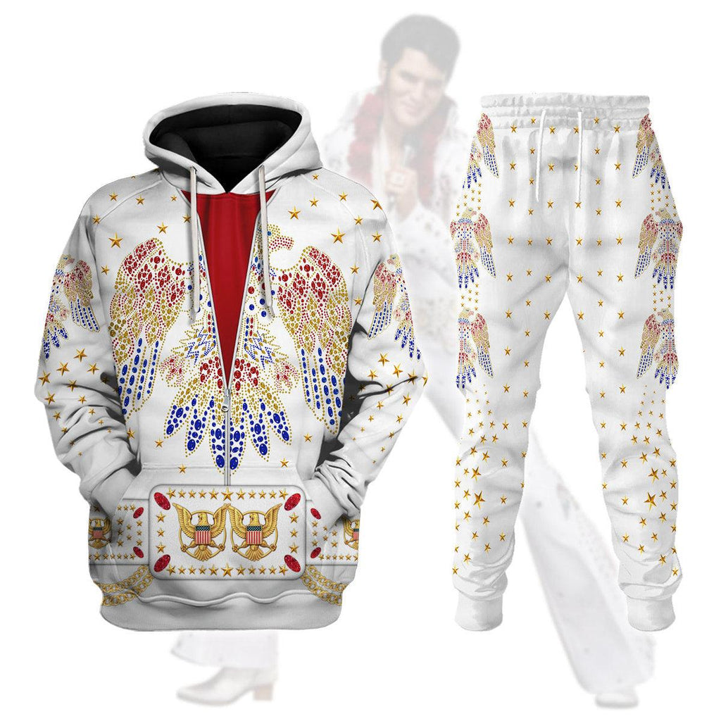 CustomsPig Elvis Aloha Costume from Hawaii Hoodie Sweatshirt T-Shirt Sweatpants - CustomsPig.com