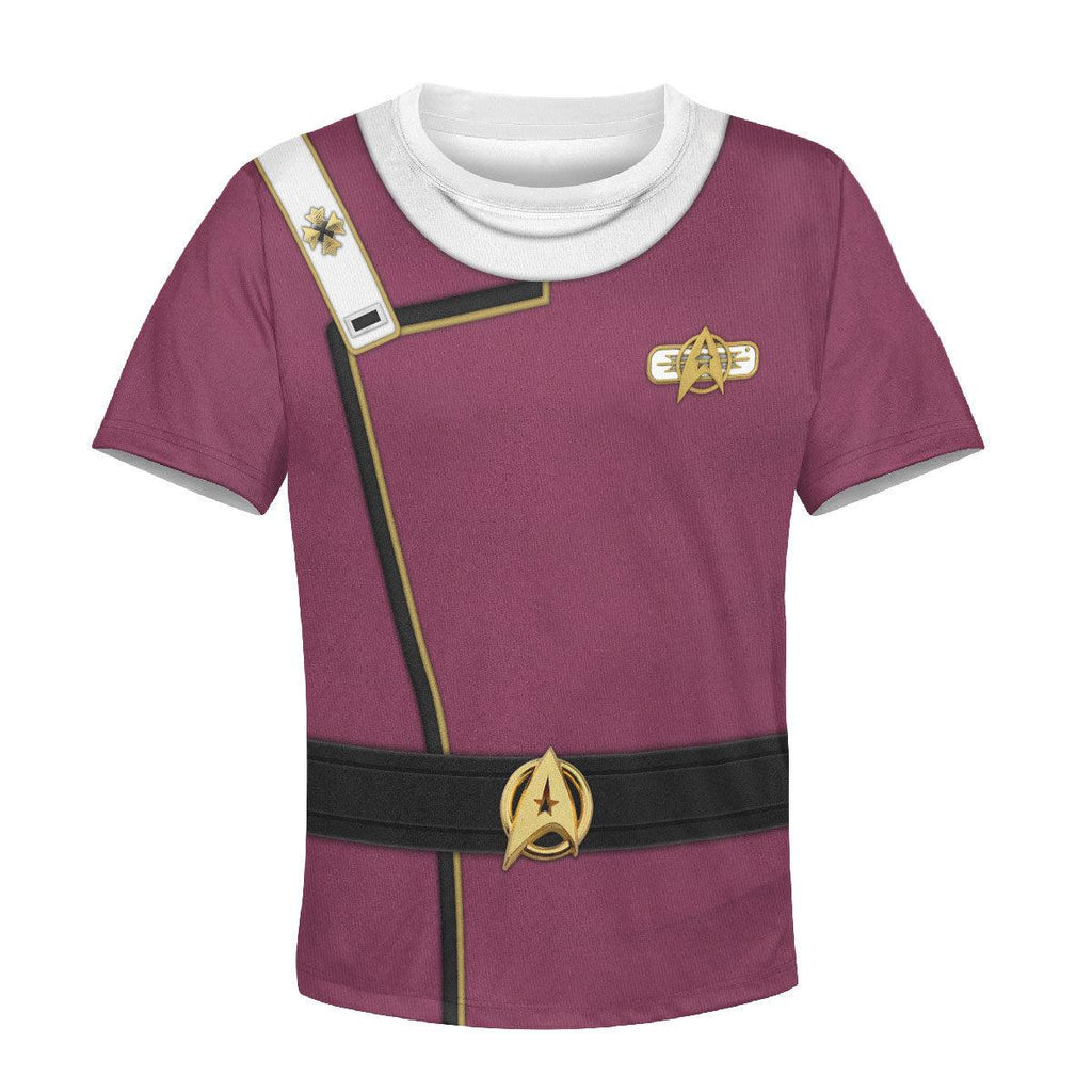 Admiral James T. Kirk Costume Cosplay Kid Hoodie Sweatshirt T-Shirt - CustomsPig.com