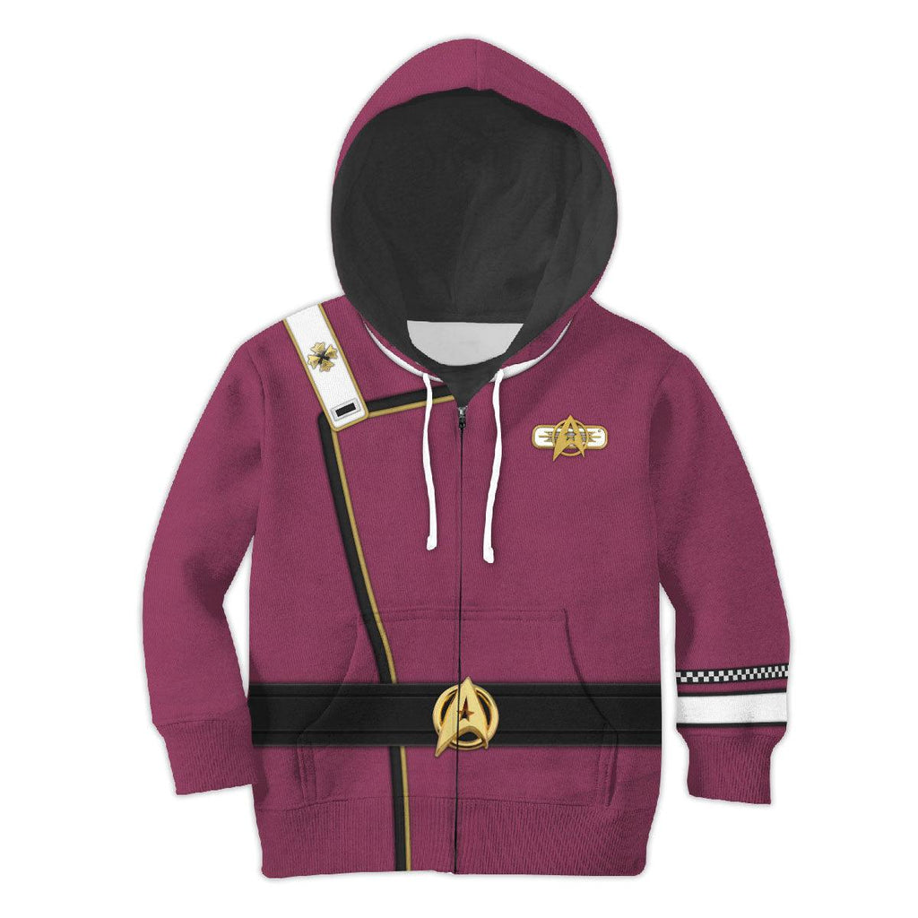 Admiral James T. Kirk Costume Cosplay Kid Hoodie Sweatshirt T-Shirt - CustomsPig.com