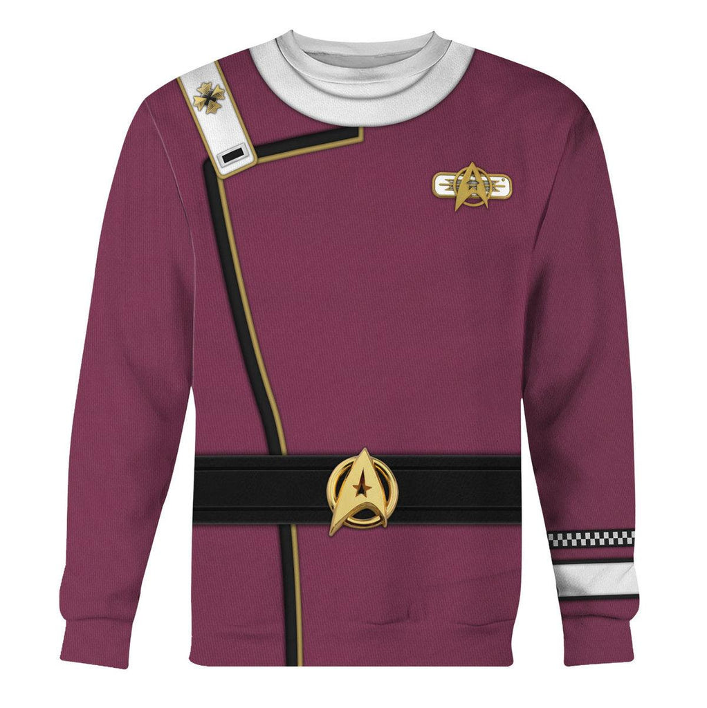 Admiral James T. Kirk Costume Hoodie Sweatshirt T-Shirt Sweatpants Apparel - CustomsPig.com