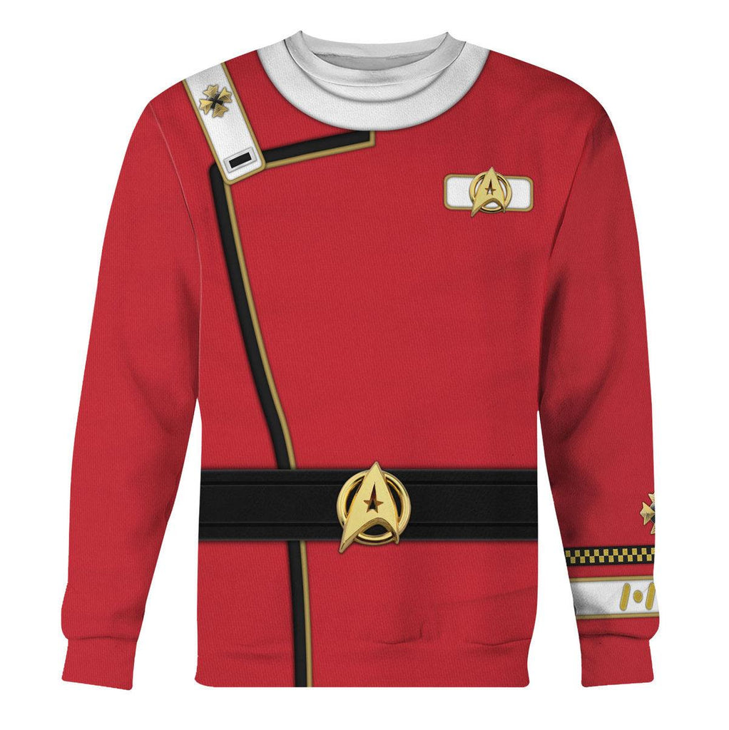 Admiral James T. Kirk Costume Officer Hoodie Sweatshirt T-Shirt Sweatpants Apparel - CustomsPig.com