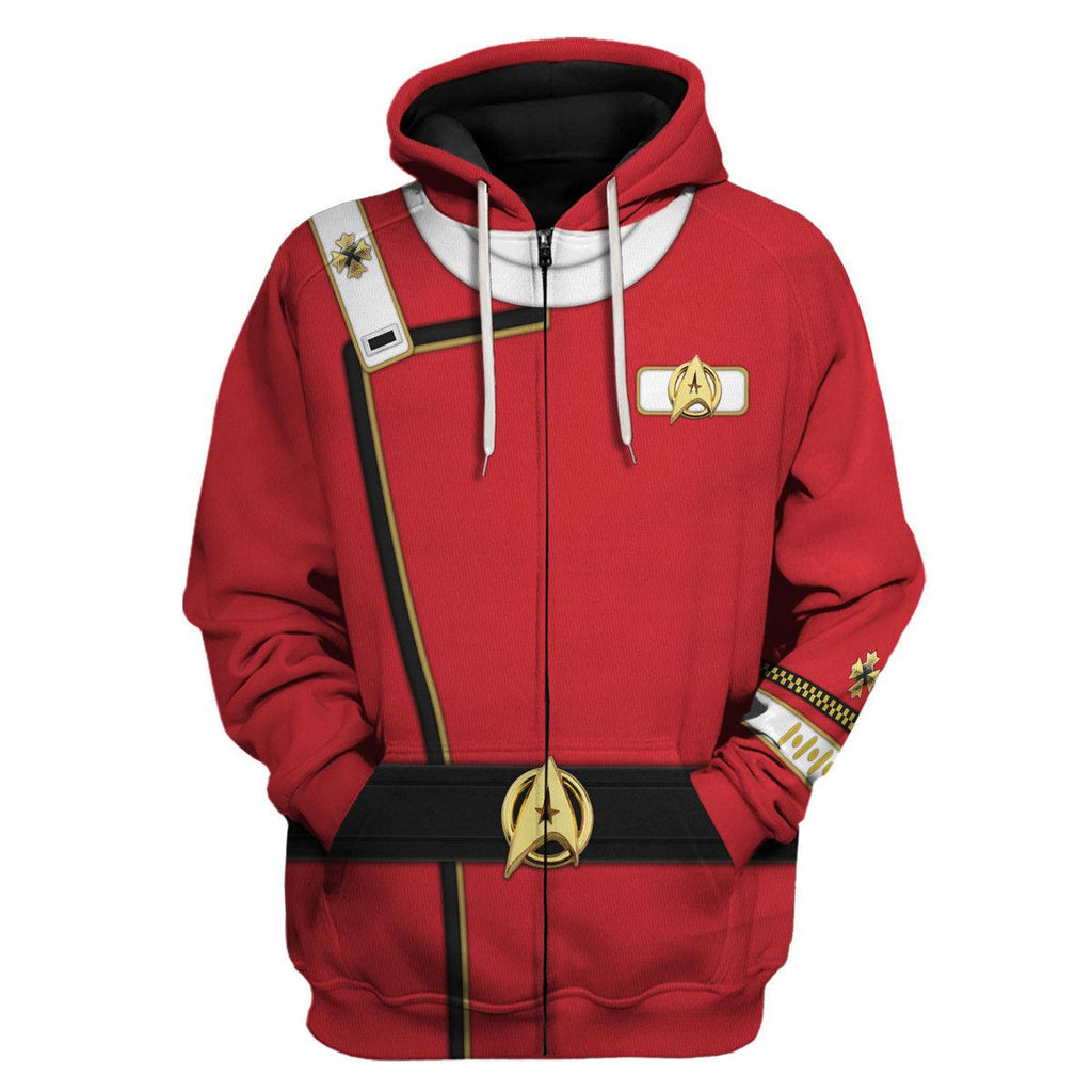 Admiral James T. Kirk Costume Officer Hoodie Sweatshirt T-Shirt Sweatpants Apparel - CustomsPig.com