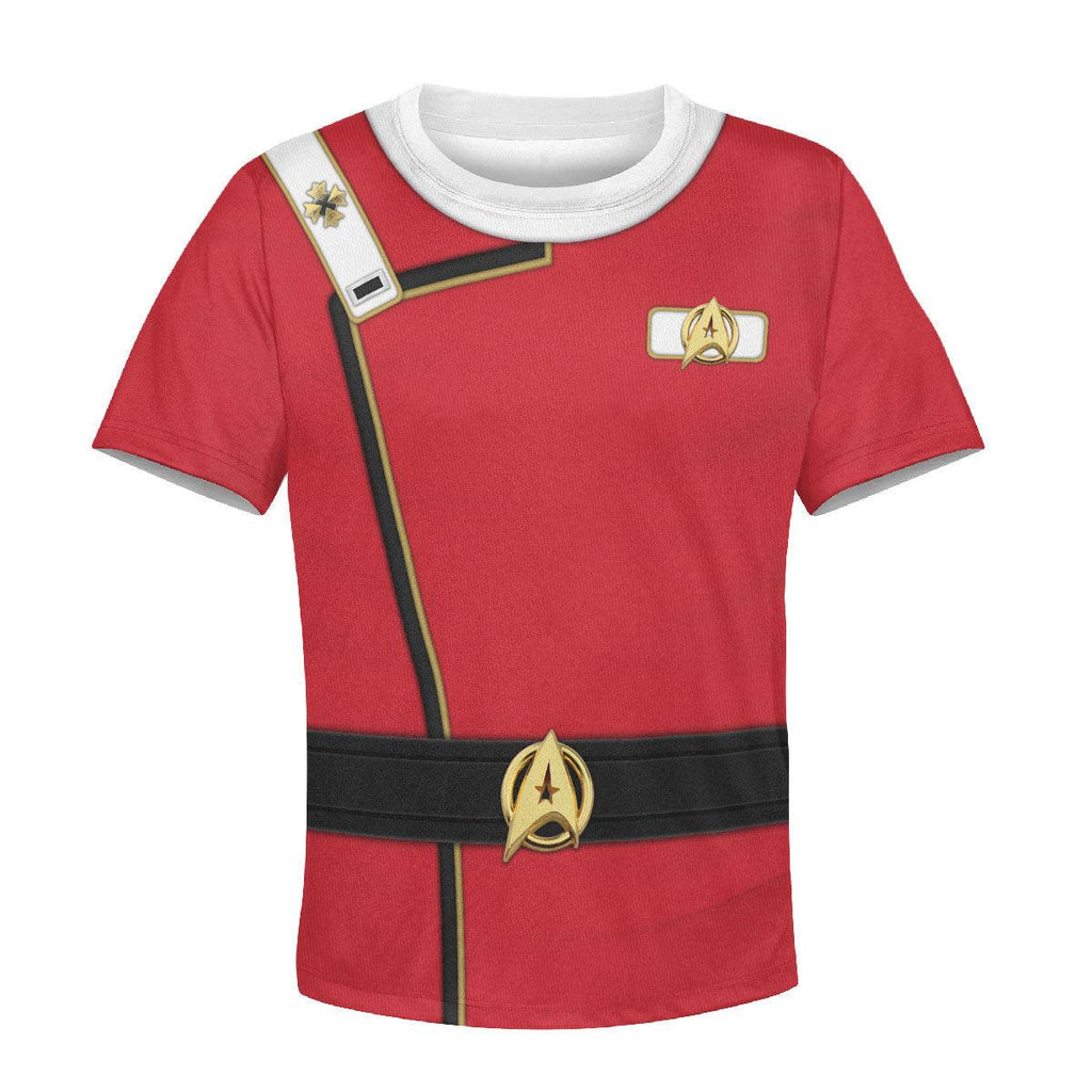 Admiral James T. Kirk Costume Officer Kid Hoodie Sweatshirt T-Shirt - CustomsPig.com