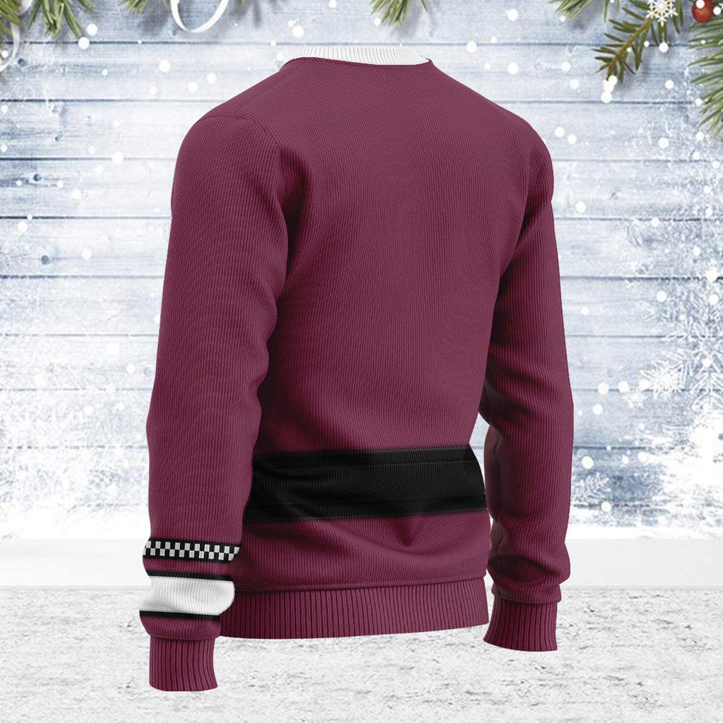 Admiral James T. Kirk Costume Officer Themed Christmas Wool Sweater - CustomsPig.com