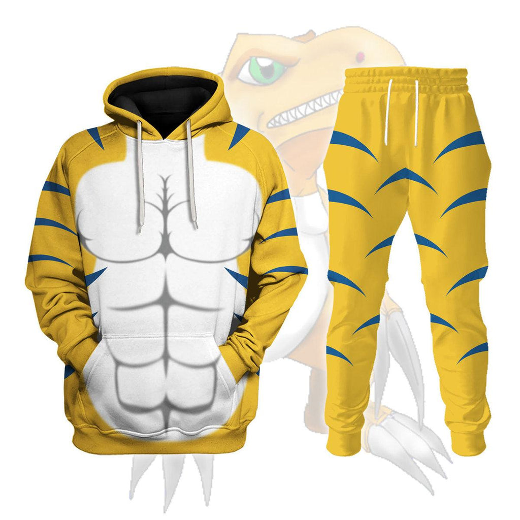 Agumon X Hoodie T-shirt Sweatpants Cosplay - CustomsPig