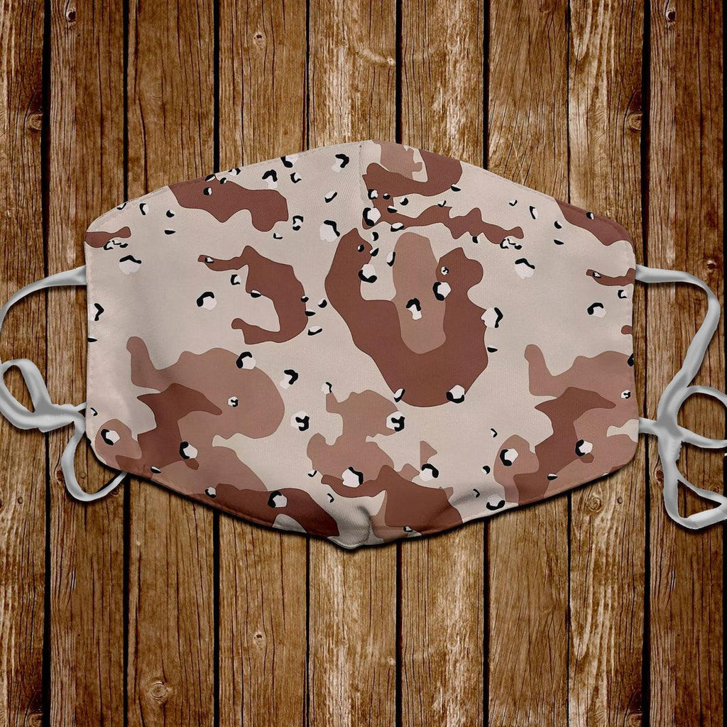 American Chocolate Chip Desert Battle Dress Uniform Camo Face Mask - CustomsPig