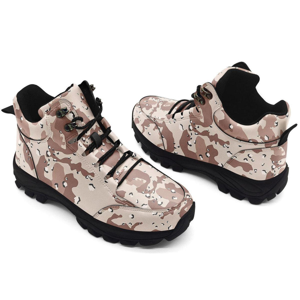 American Chocolate Chip Desert Battle Dress Uniform Camo Hiking Shoes - CustomsPig