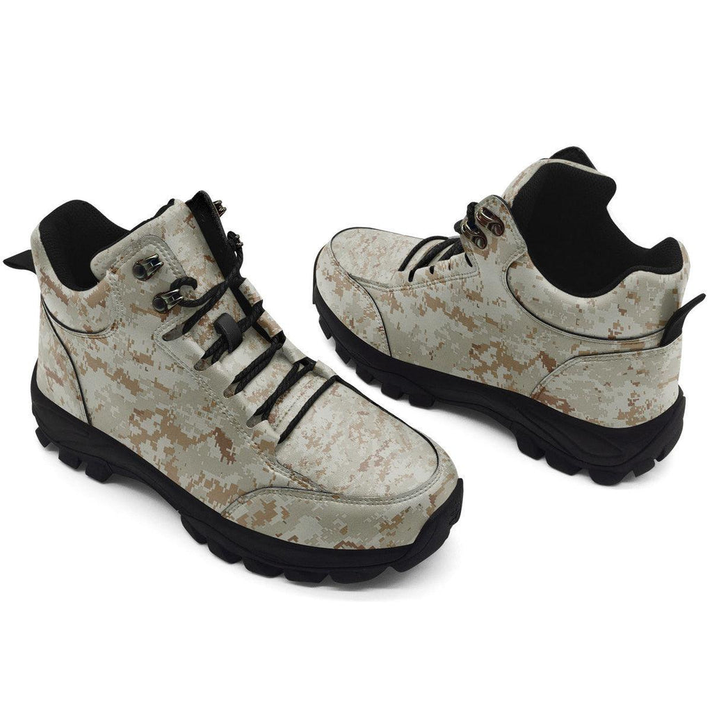 American Marine Pattern Desert CAMO Hiking Shoes - CustomsPig