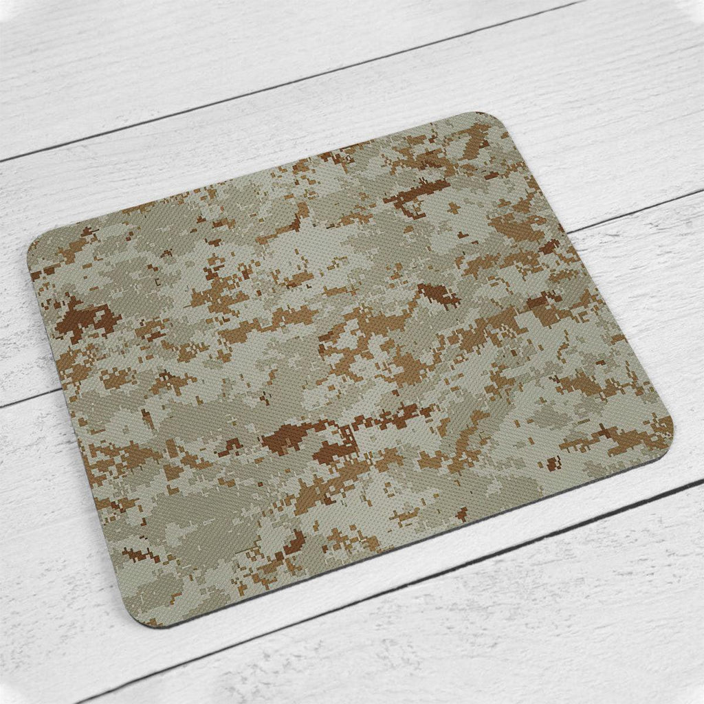 American Marine Pattern Desert Camo MousePad - CustomsPig