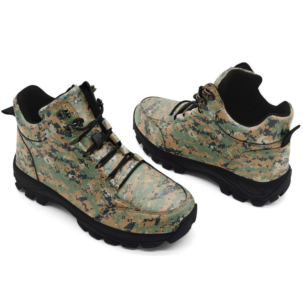 American MARPAT Marine pattern Woodland CAMO Hiking Shoes - CustomsPig