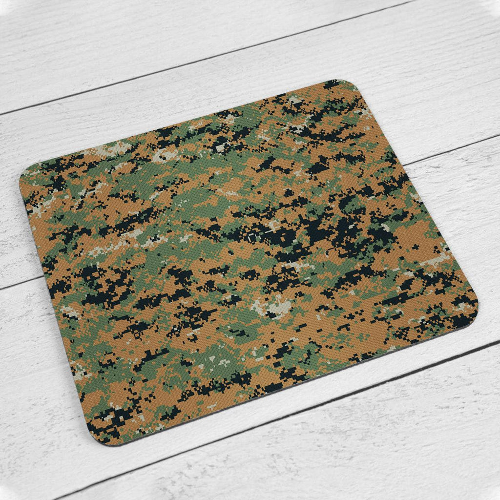 American MARPAT Marine pattern Woodland Camo MousePad - CustomsPig