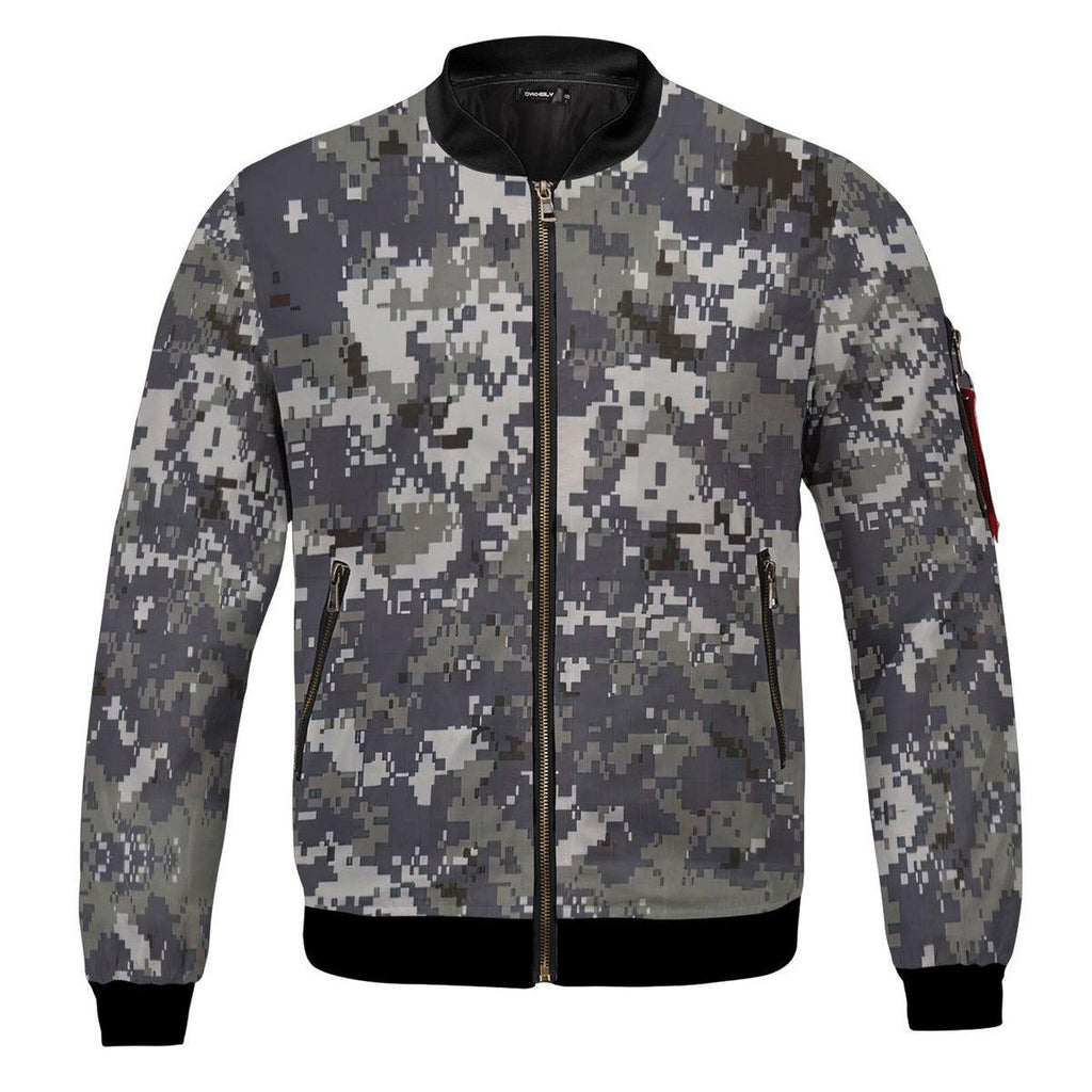 American Navy Working Uniform (NWU) Type I Camo Bomber Jacket - CustomsPig