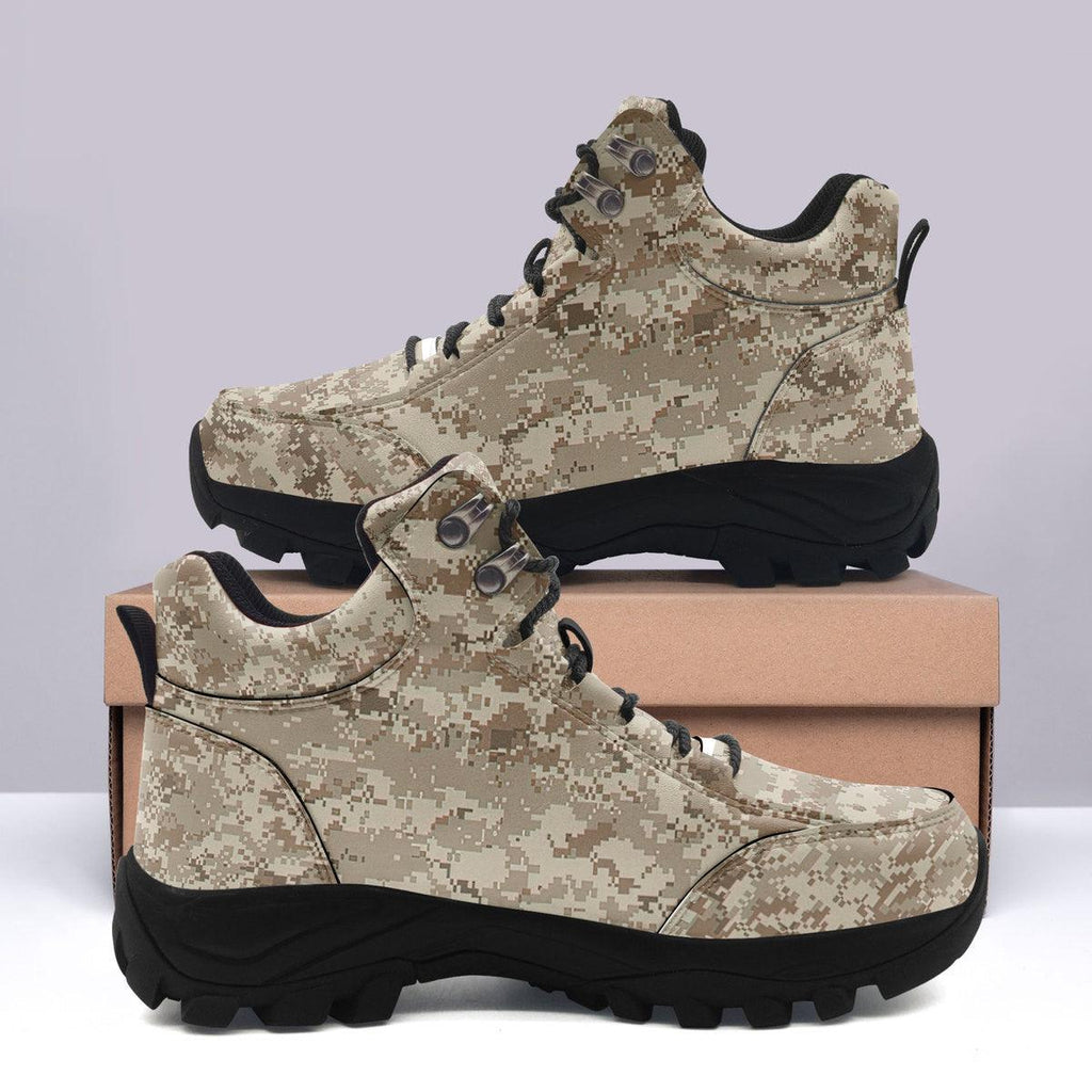 American Navy Working Uniform (NWU) Type II Camo Hiking Shoes - CustomsPig
