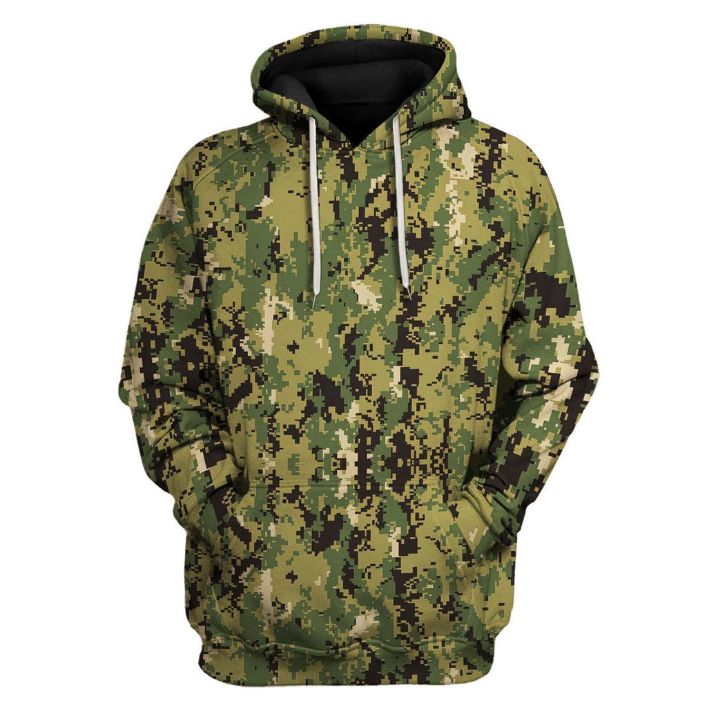 American Navy Working Uniform (NWU) Type III (AOR-2) Woodland Camo - CustomsPig