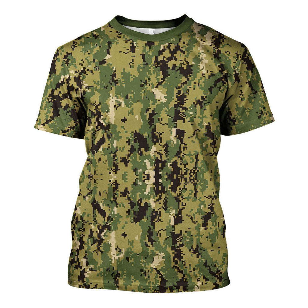 American Navy Working Uniform (NWU) Type III (AOR-2) Woodland Camo - CustomsPig