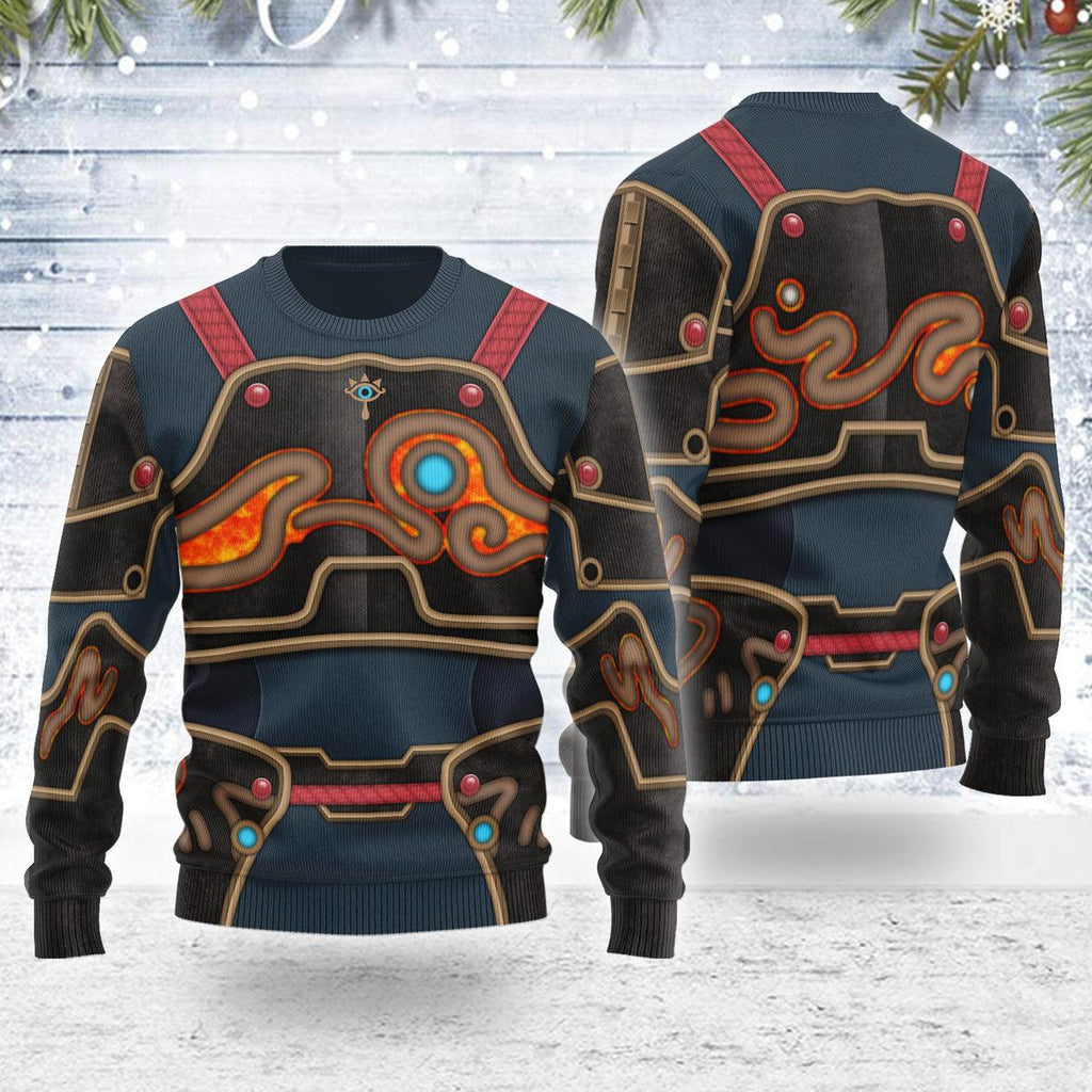 Ancient Armor Themed Costume Unisex Christmas Wool Sweater - CustomsPig.com