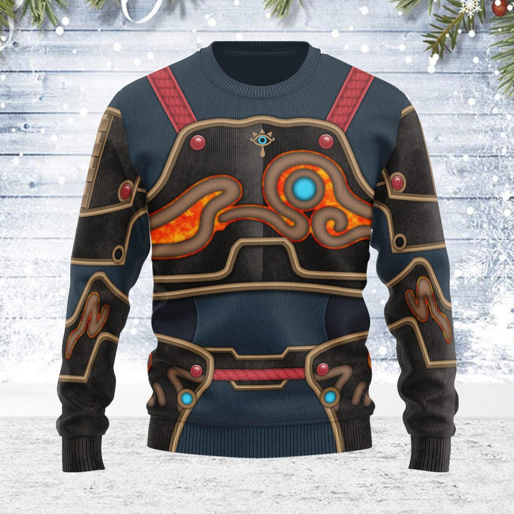 Ancient Armor Themed Costume Unisex Christmas Wool Sweater - CustomsPig.com