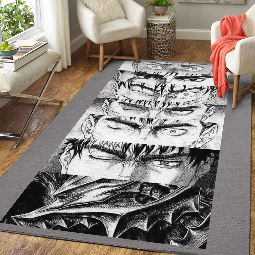 Anime Rug Berserk Guts Art Dornier R Kawaii Rug Anime Decor Anime Merch Rug - CustomsPig