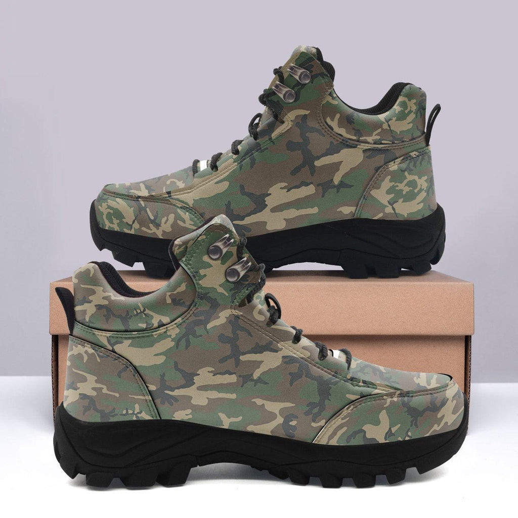 Army of the Republic of Vietnam Special Force South Tiger Stripe CAMO Hiking Shoes - CustomsPig