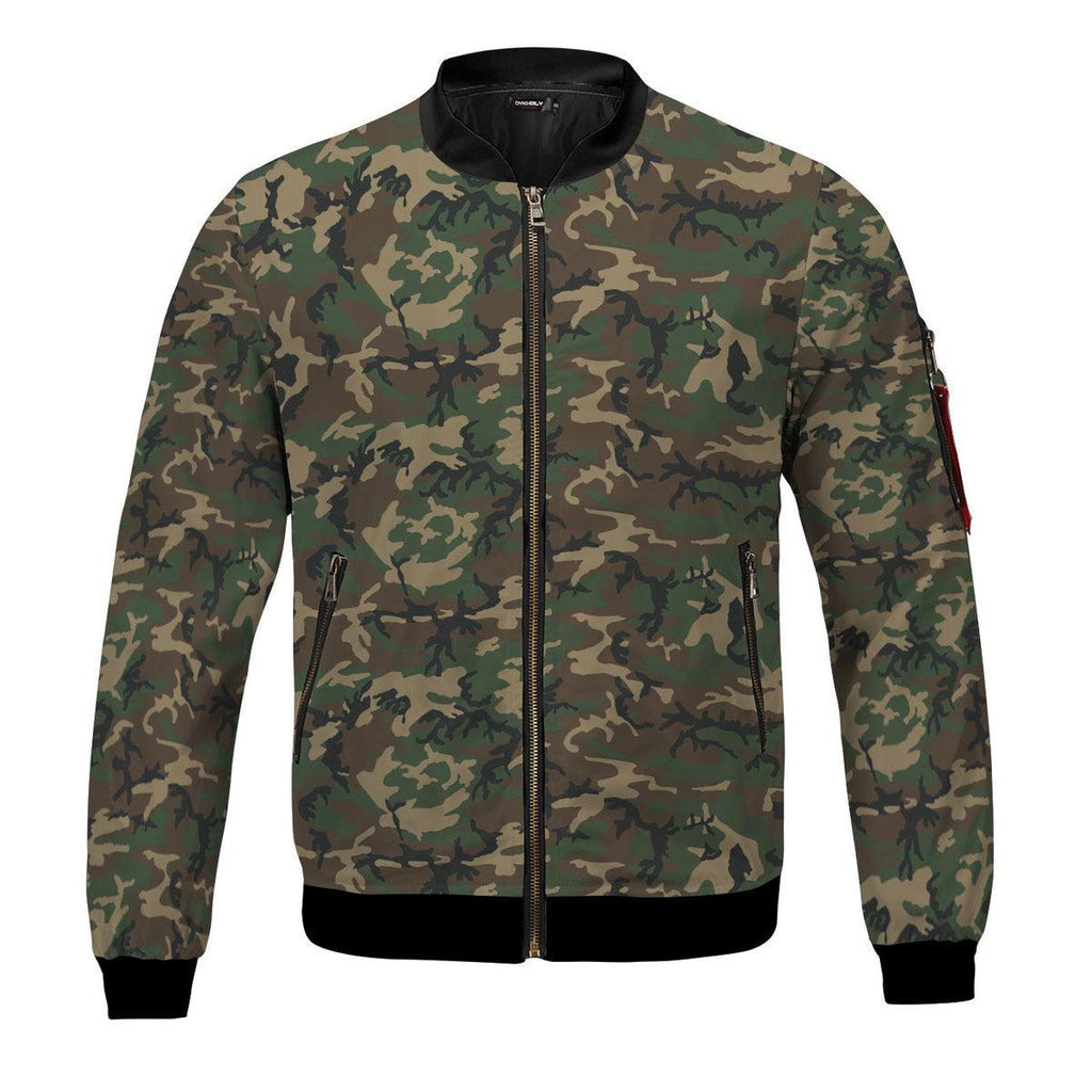 Army of the Republic of Vietnam Special Force South Vietnam Special Forces Tiger Stripe CAMO Bomber Jacket - CustomsPig