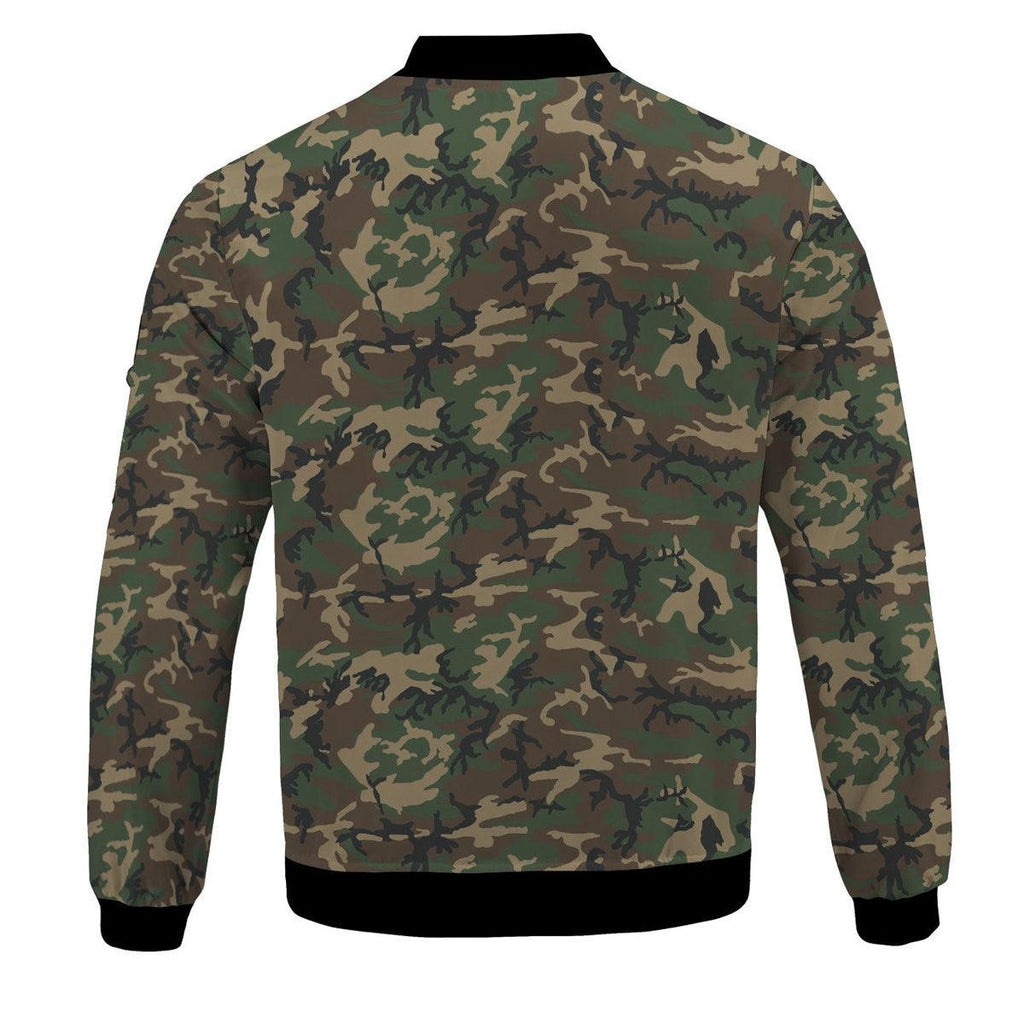 Army of the Republic of Vietnam Special Force South Vietnam Special Forces Tiger Stripe CAMO Bomber Jacket - CustomsPig